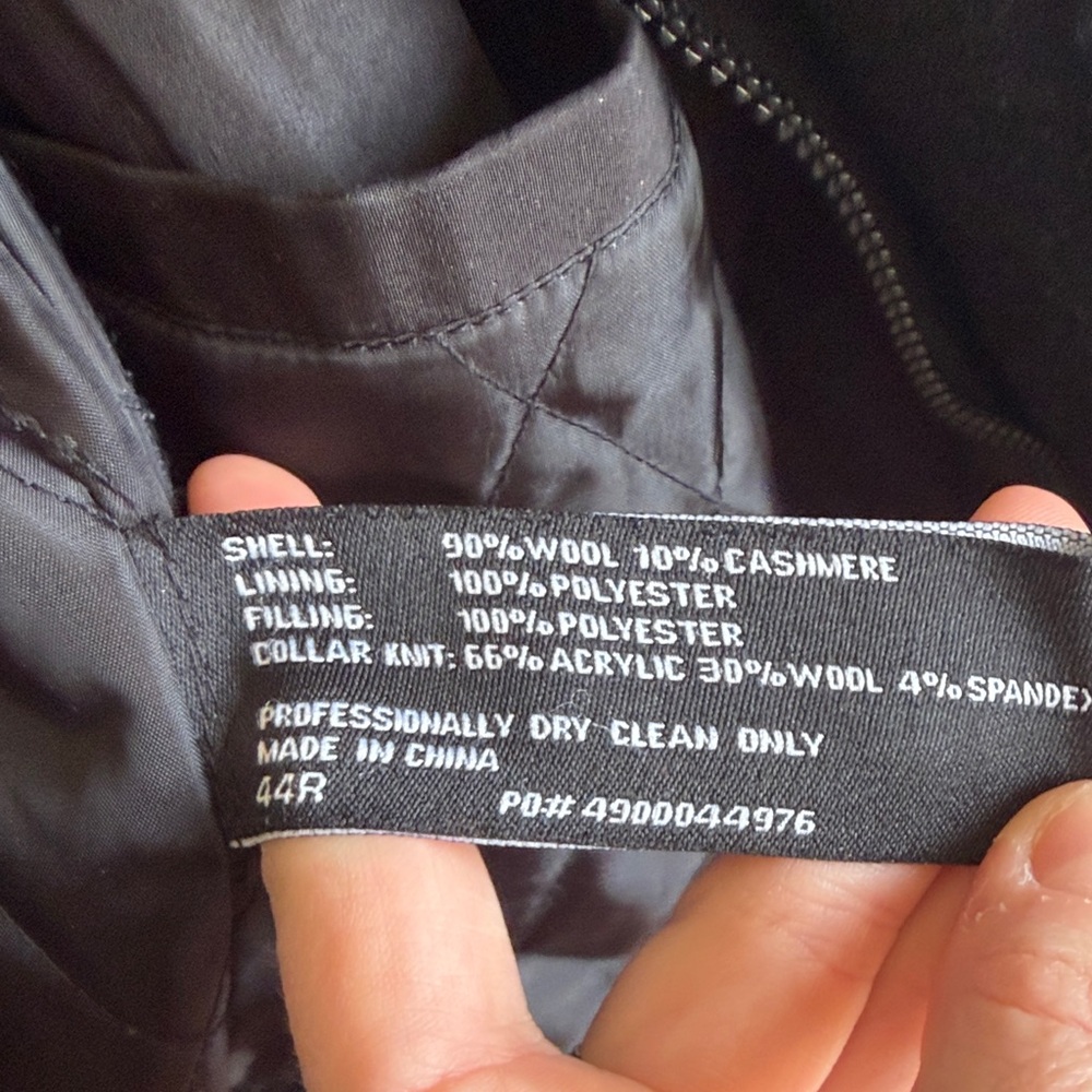 Calvin Klein Wool/Cashmere Coat - Picture 3 of 8